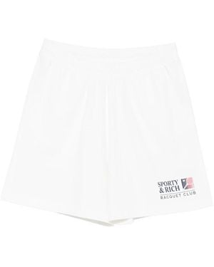 Sporty & Rich Disco Short - Wit