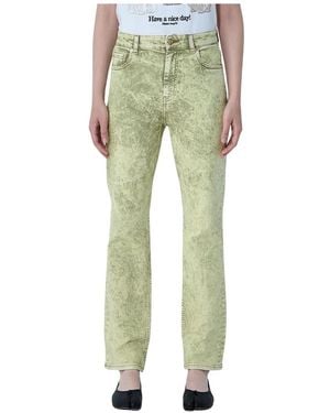 Ganni Straight Fit Jeans - Green