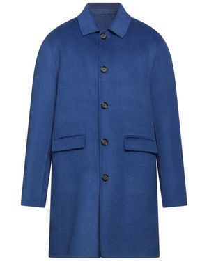 Paolo Pecora Single-Breasted Coats - Blu