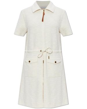 Moncler Kleedjes ,Jurk Met Zakken - Wit