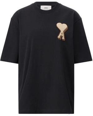 Ami Paris T-Shirts - Noir