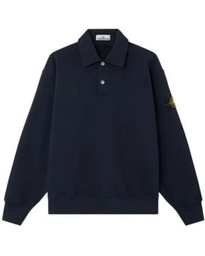 Stone Island V-Neck Knitwear - Azul