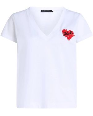 Karl Lagerfeld T-Shirts - Bianco