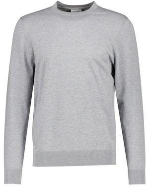 Profuomo Truien & Vesten ,Grijs ,Rondgebreide Trui