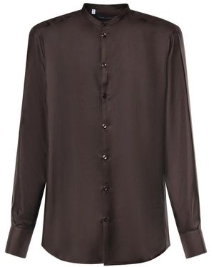 Dolce & Gabbana Formal Shirts - Brown