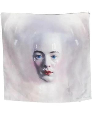 Maison Margiela Accessoires ,Blauw ,Silky Scarves - Paars