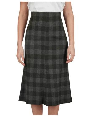 Kiton Midi Skirts - Zwart