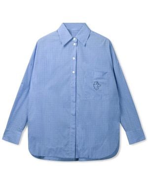 10Days Overhemden ,Blauw ,Katoen Long Sleeve Shirt Check