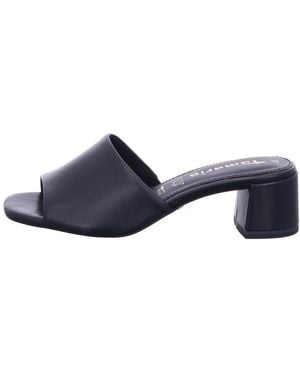 Tamaris Heeled Mules - Blue
