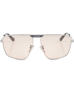 Balenciaga Accessoires ,Grijs ,Zonnebril - Roze