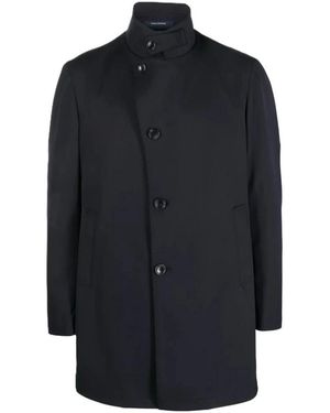 Tagliatore Single-Breasted Coats - Blue