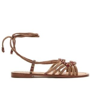 Maliparmi Flat Sandals - Metallic