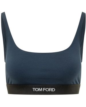 Tom Ford Ondergoed ,Blauw ,Modal Signature Bralette