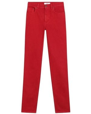 Chloé Jeans ,Rood ,Katoen Slim Jeans