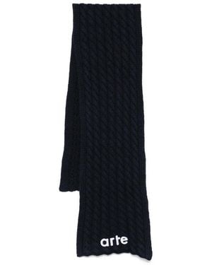 Arte' Textured Logo Scarf - Blau