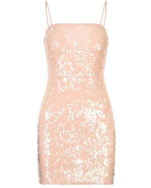 Alice + Olivia Kleedjes ,Roze ,Pailletten Delora Mini-Jurk Met Pailletten