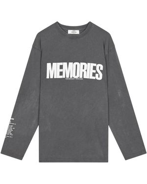Mads Nørgaard Tops ,Grijs ,Katoen Jerry Tee Ls
