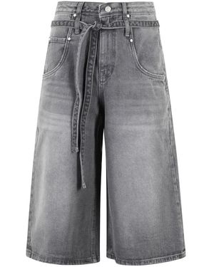 Low Classic Denim Shorts - Grigio