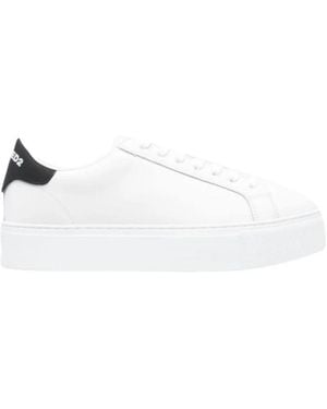 DSquared² Schoenen ,Wit ,Leer Sneakers Bianca