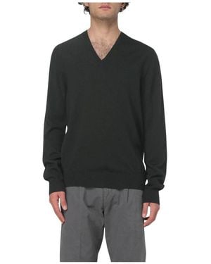 Fay V-Neck Knitwear - Black