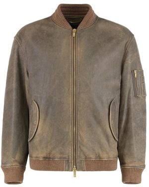 Golden Goose Leather Jackets - Green