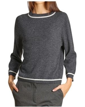 Marella Round-Neck Knitwear - Grigio