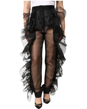 Dolce & Gabbana Straight Trousers - Black