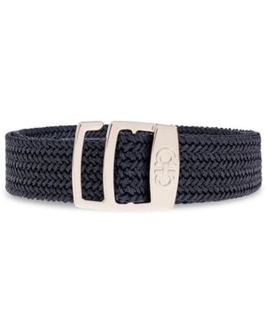 Ferragamo Accessoires ,Blauw ,Leer Riem Op Maat
