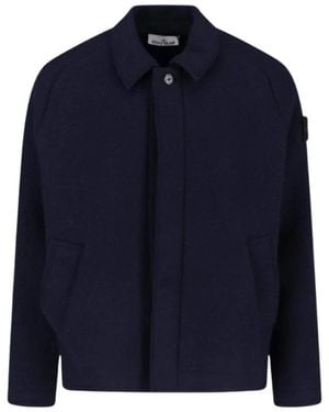 Stone Island Lichte Jassen - Blauw