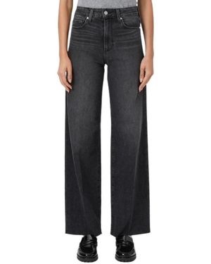 PAIGE Wide Jeans - Zwart