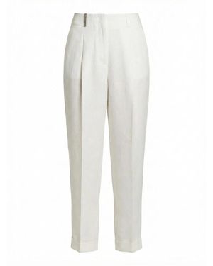 Peserico Tapered Trousers - White