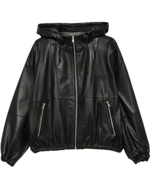 Tela Leather Jackets - Black
