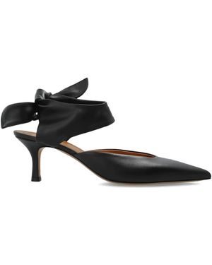Odissi Schoenen ,Zwart ,Leer Jodie Knotted Pump