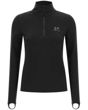 Courreges Long Sleeve Tops - Noir