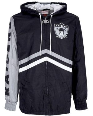 Mitchell & Ness Oakland Raiders Windbreaker Full Zip Schwarz - Blau