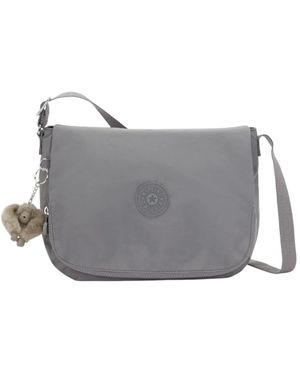 Kipling Earthbeat Schoudertas Met Klep - Grijs