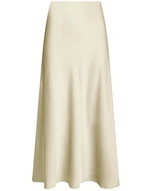 Neo Noir Midi Skirts - Natural