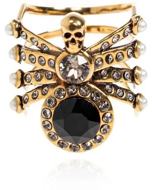 McQueen Spider Ring - Mettallic