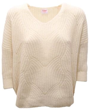 Sun 68 V-Neck Knitwear - Neutro