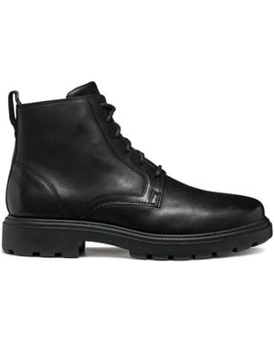 Geox Lace-Up Boots - Black