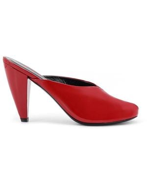 Jude Heeled Mules - Red