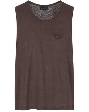 Emporio Armani Sleeveless Tops - Brown