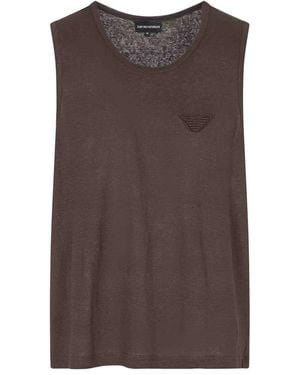 Emporio Armani Sleeveless Tops - Brown