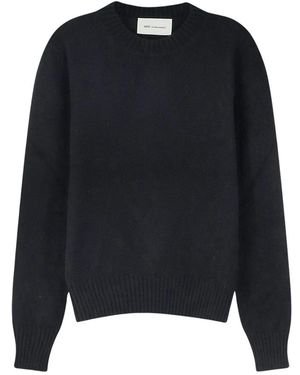 Ami Paris Round-Neck Knitwear - Blue