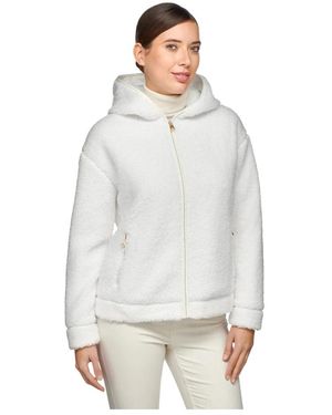 Geox Jassen ,Wit ,Polyester Sweater - Grijs