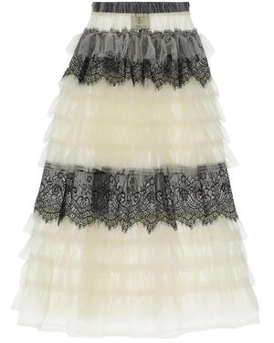 5 PROGRESS Rokken ,Wit ,Midi Skirts