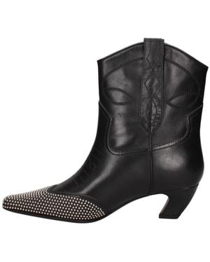 Marc Ellis Cowboy Boots - Schwarz