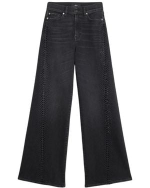 7 For All Mankind Wide Jeans - Gris