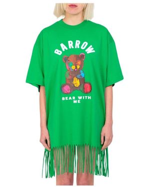 Barrow Fringed teddy kleid - Grün