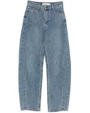 Self-Portrait Jeans ,Blauw ,Katoen Barrel Leg Jeans